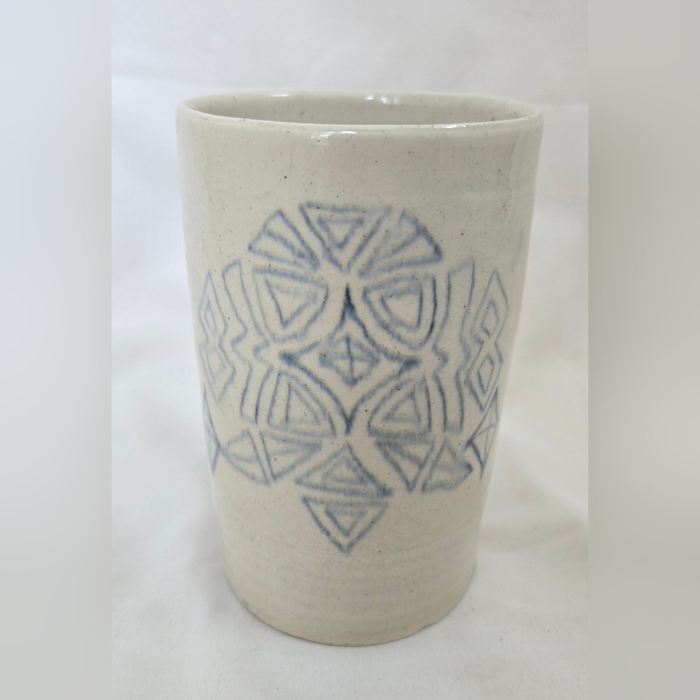 Vintage Studio Pottery Vessel Vase Utensil Holder